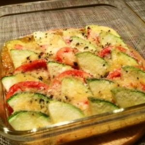 夏野菜 ズッキーニとトマトのパン粉焼きトースターで レシピ 作り方 By Cinabre 楽天レシピ